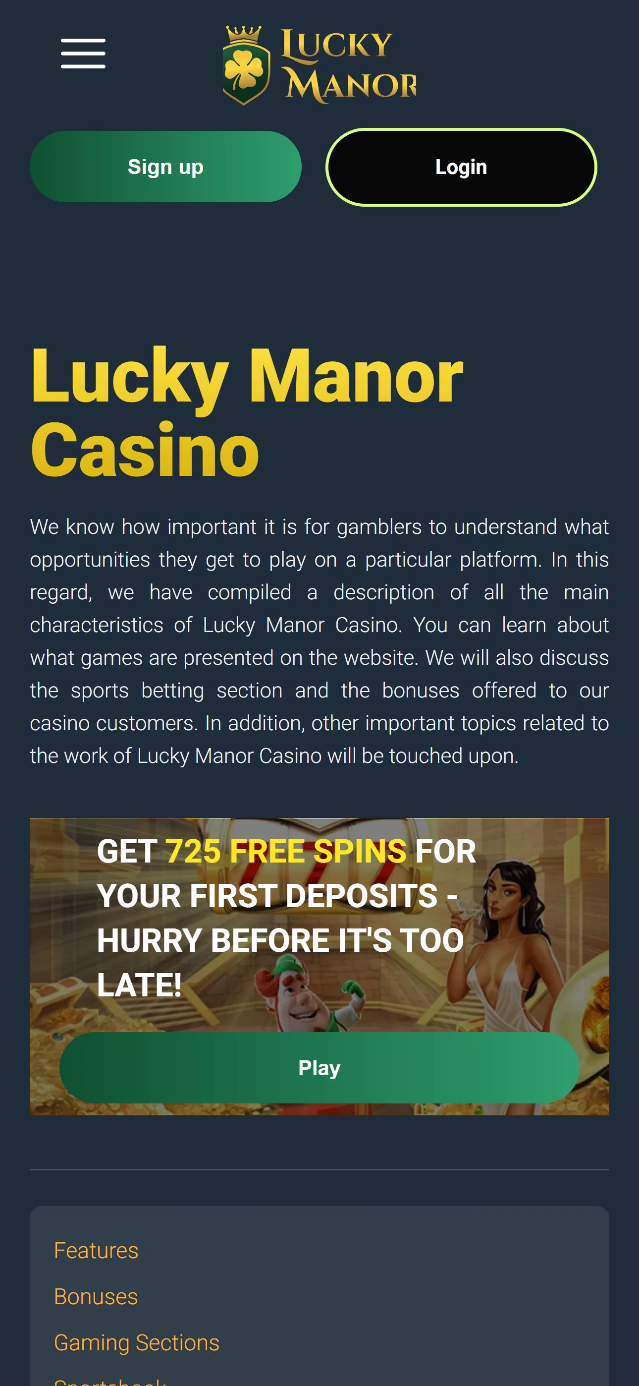 Lucky Manor Casino